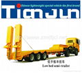 Low bed semi-trailer can be customized