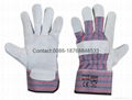 10.5 inch cow split leather working gloves 4