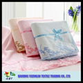 Luxury microfiber soft bath towel with lace edge 4