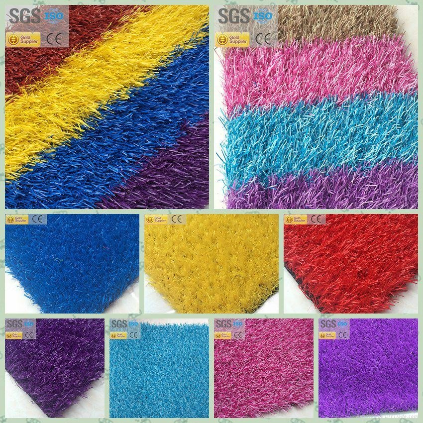 Colorful Kindergarten Synthetic Grass turf SS-CH-1-2-3-4 Artificial Lawn  1