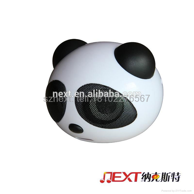  small panda beautiful creative USB single portable Speaker 2