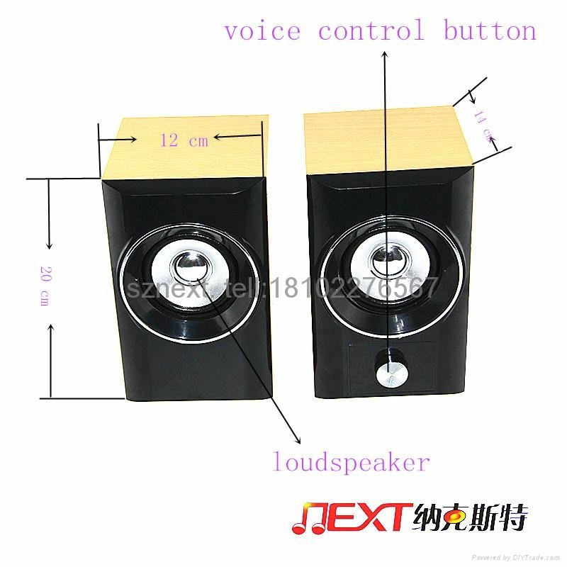 new 2015 imitation wooden mini computer speaker AC speaker sound system 3