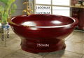 kx-612 big round SPA wooden whirlpool massage bathtub 1