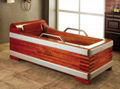 Antique bathtub soaking wooden bathtub,