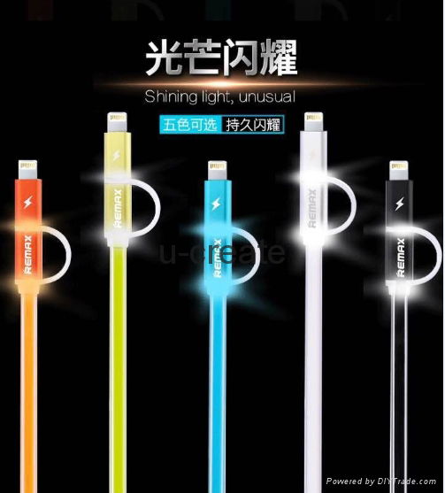 Aurora USB Charger Data Sync Cable For iPhone 6 5 Samsung Sony