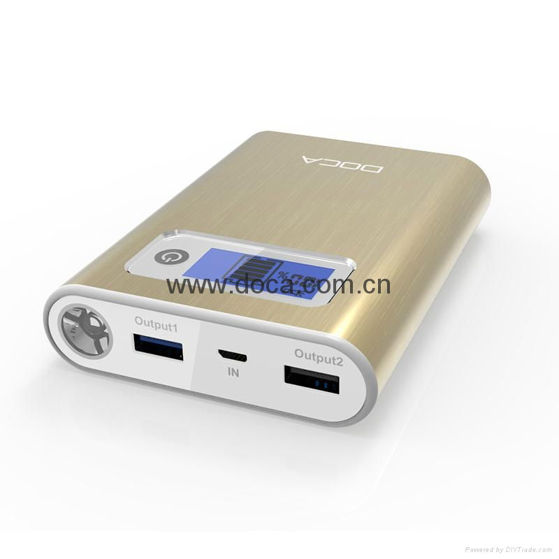 DOCA D618 latest power bank charge device with latest tech of QC 2.0 and Type C. 4