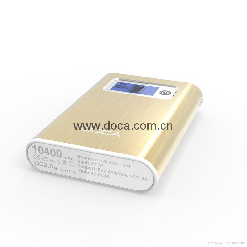 DOCA D618 latest power bank charge device with latest tech of QC 2.0 and Type C. 5