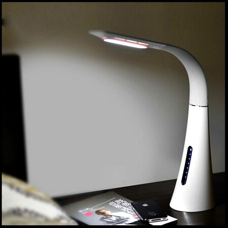 Foldable Touch Sensor LED Reading Desk Lamp with Touch Dimmer and ON/OFF Key 2