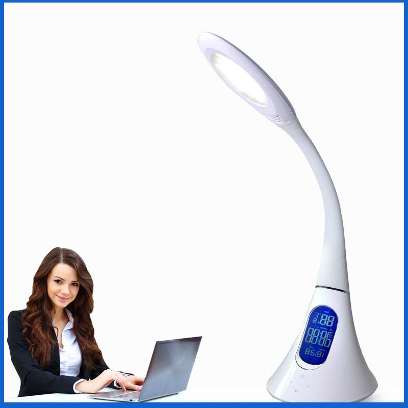 2016 Office LED Desk Reading Lamps Alarm Clock LED Desk Reading Lamps