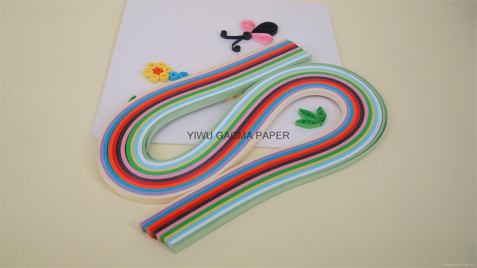 Factory direct sales quilling Note 12colors3/5mm diy Manual materials 4