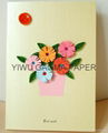 Factory direct quilling card Hand cards flower 7