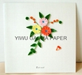 廠家直銷衍紙賀卡 DIY手工立體卡片 quilling card 花形流甦 1