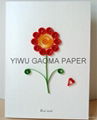 廠家直銷衍紙賀卡 DIY手工立體卡片 quilling card 花形流甦