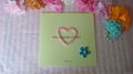 Factory direct selling quilling card DIY handmade card Heart