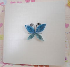 厂家直销衍纸贺卡 DIY手工立体卡片 quilling card 蝴蝶