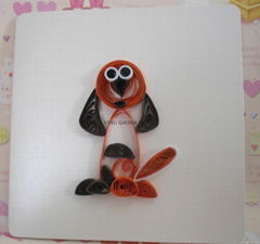 Direct manufacturers quilling card DIY cards Dog