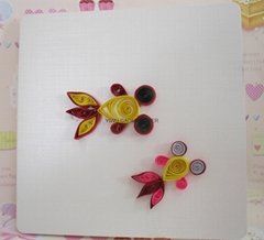 Factory direct selling quilling card DIY  blessing card Valentine's Day cards