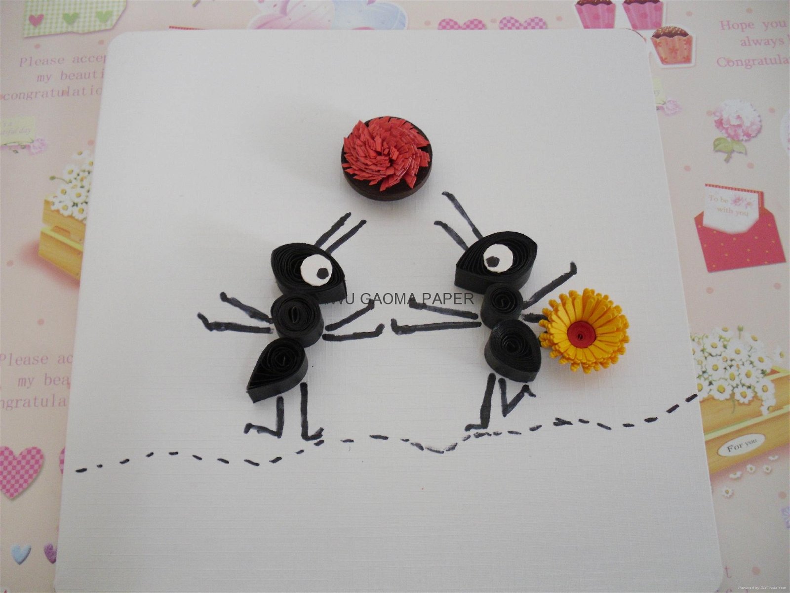 Manufacturers low direct selling quilling card DIY handmade cards 2