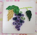 Factory direct selling quillling card DIY handmade cards Grape