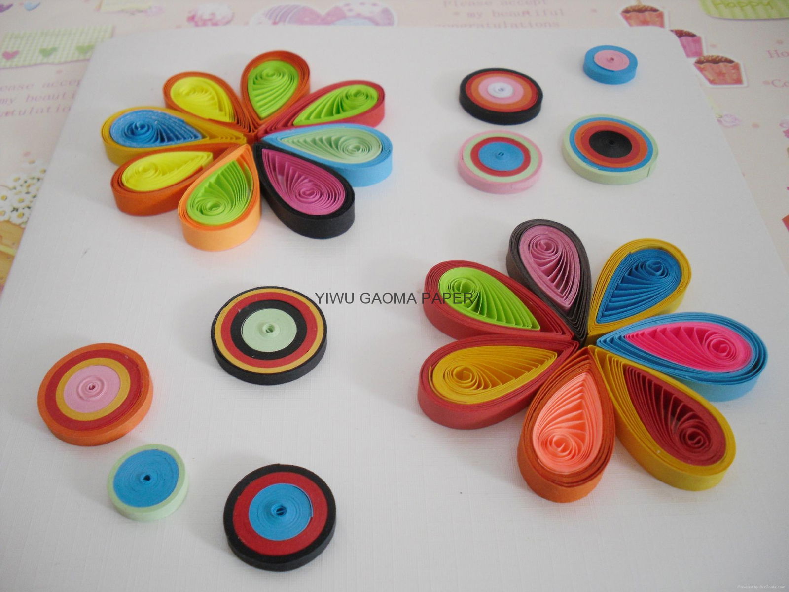 Direct manufacturers quilling card DIY cards flowers 5