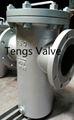 Cast steel flanged ends simplex basket strainer