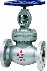 Carbon steel flange ends RF handwheel globe valve