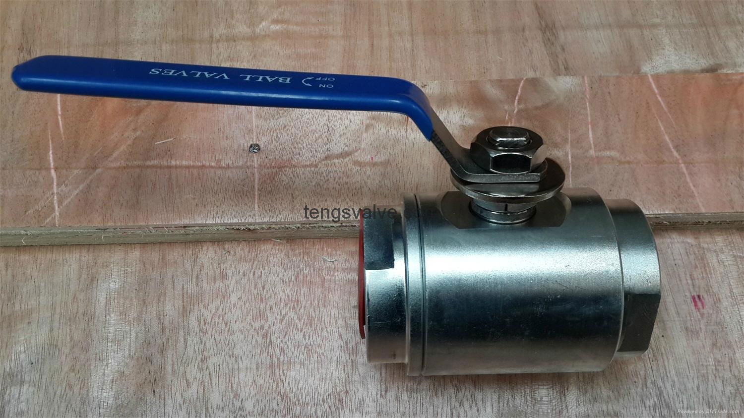 Forged steel screwed ends one pc ball valve