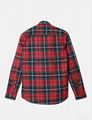 Flannel Check Pattern Cotton Shirts 1