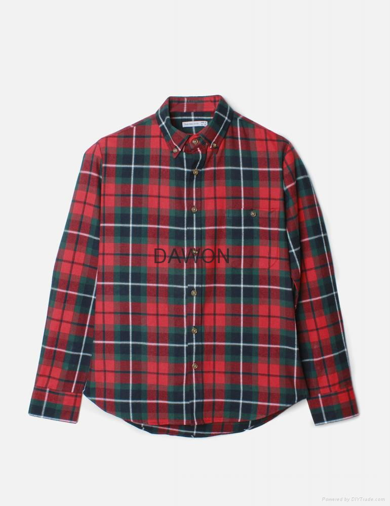 Flannel Check Pattern Cotton Shirts 2