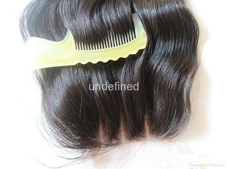 2016 hot sale 3.5*4 12inch 100% chinese human hair closure 5