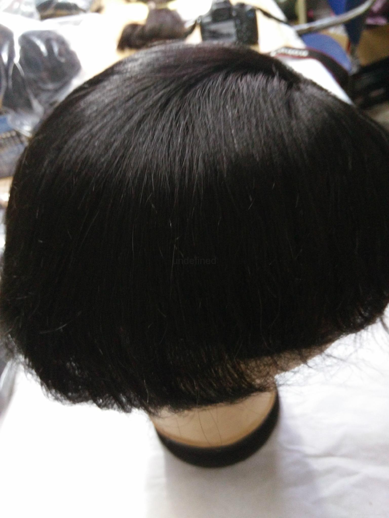 Wholesale 100% indian human hair man' toupee 6 inch human hair toupee 2