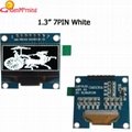 1.3-inch OLED display with PCB white color
