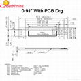 0.91'' OLED display module, 128 x 32 px resolution, white characters in black ba 4