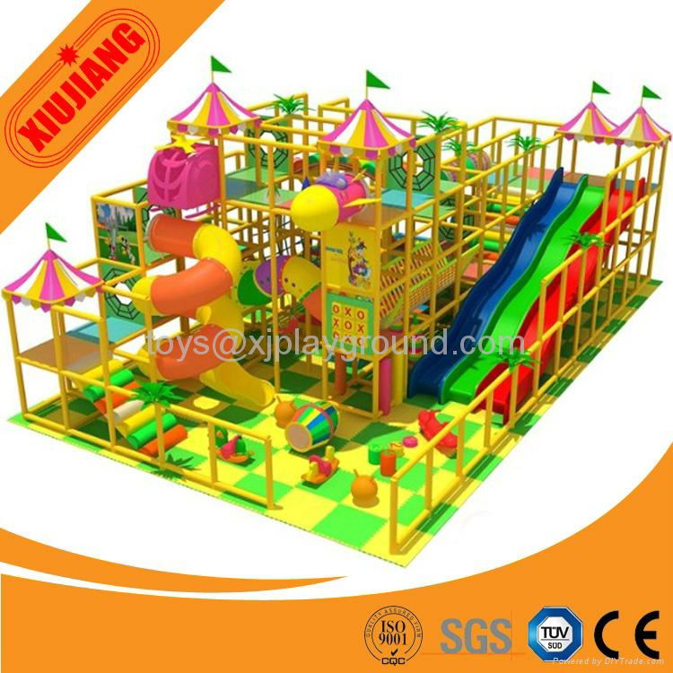 Professional manufacturer field assembly plastic used indoor playground equiment 4