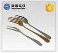 Lost wax casting flatware pure titanium spork spoon frying pan flatware