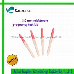 HCG pregnancy test midstream  3.0mm