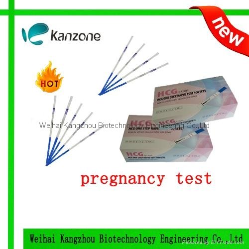 CE &ISO 13485 certified HCG pregnancy urine test strip 2.5mm OEM 2