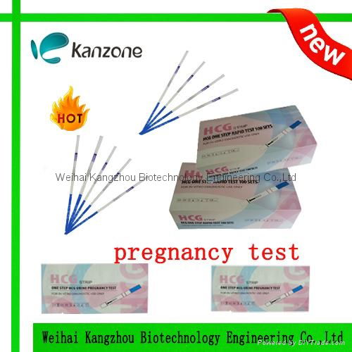 CE &ISO 13485 certified HCG pregnancy urine test strip 2.5mm OEM 4