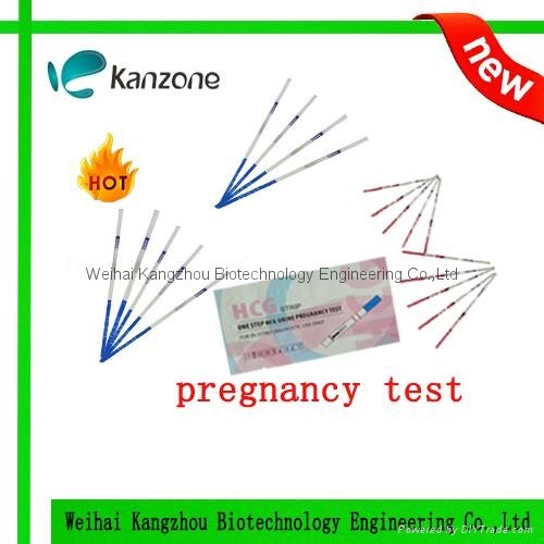 CE &ISO 13485 certified HCG pregnancy urine test strip 2.5mm OEM 5