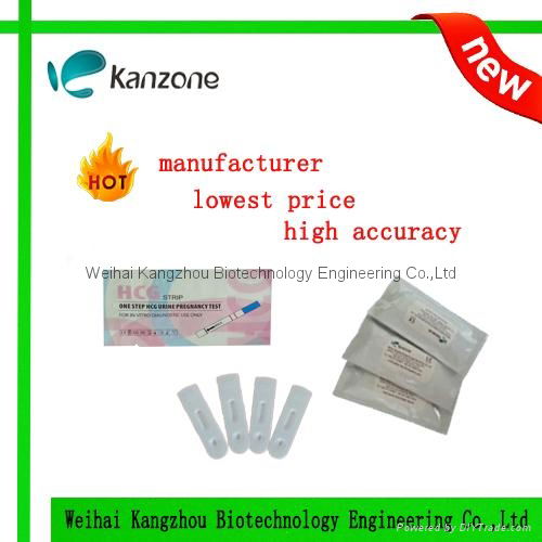 CE & ISO13485 certified HCG pregnancy urine test cassette 3.0mm OEM