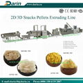 2D 3D Snack Pellets Extruding line