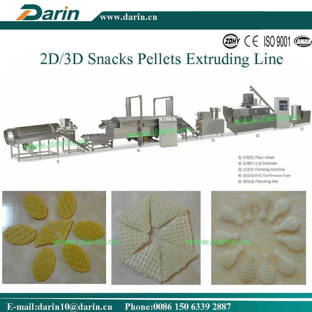 2D 3D Snack Pellets Extruding line 2