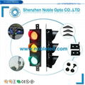 4 inches PC housing solar led traffic light 2