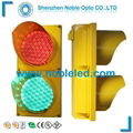 8 inches yellow PC housing solar led traffic light 1