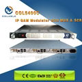 COL5400C CATV headend IP QAM Modulator with multiplexing & scrambling
