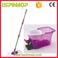 ISPINMOP clean microfiber bucket pedal spin mop  4