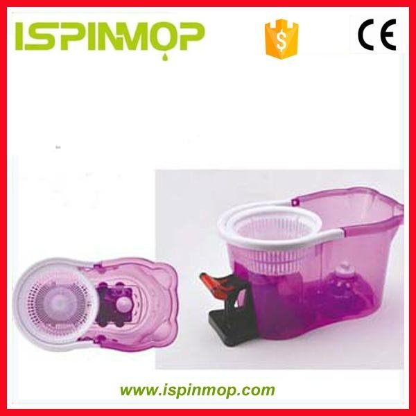 ISPINMOP clean microfiber bucket pedal spin mop  5