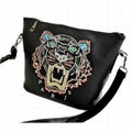 Unique tiger head embroidery crossbody bag