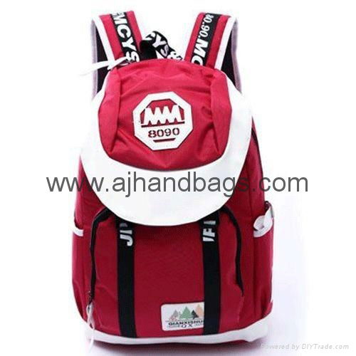 Fashionable preppy style nylon backpack 2