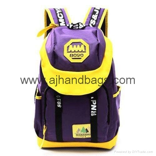 Fashionable preppy style nylon backpack 3